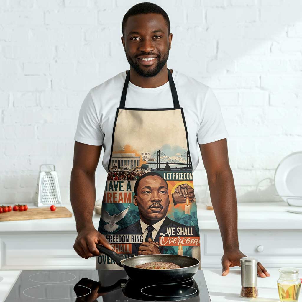 Martin Luther King MLK Apron I Have a Dream Vintage Art - African Pride
