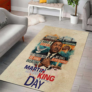 Martin Luther King MLK Area Rug I Have a Dream Vintage Art - African Pride