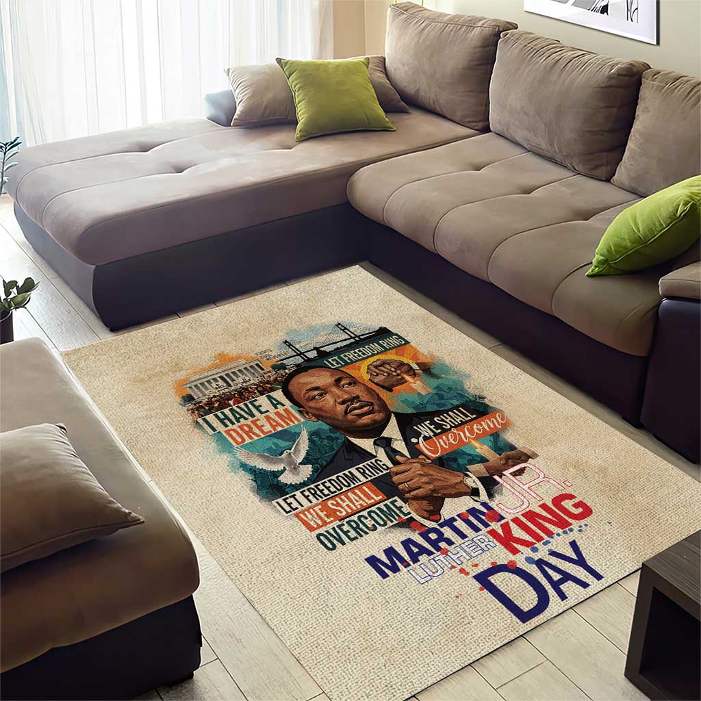 Martin Luther King MLK Area Rug I Have a Dream Vintage Art - African Pride