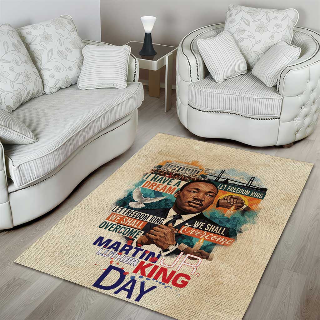 Martin Luther King MLK Area Rug I Have a Dream Vintage Art - African Pride