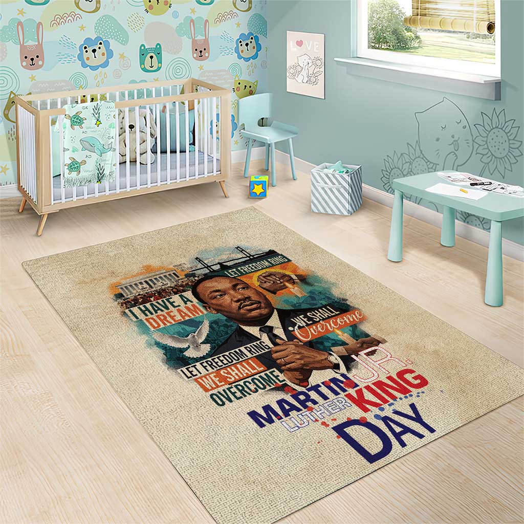 Martin Luther King MLK Area Rug I Have a Dream Vintage Art - African Pride