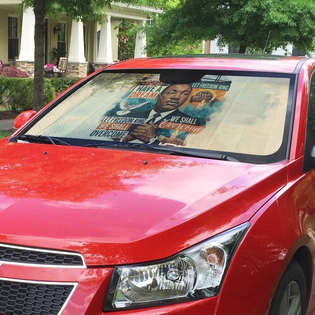 Martin Luther King MLK Auto Sun Shade I Have a Dream Vintage Art - African Pride