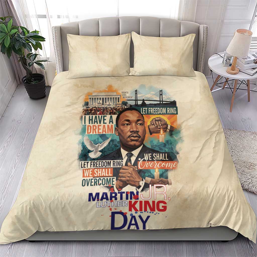 Martin Luther King MLK Bedding Set I Have a Dream Vintage Art - African Pride