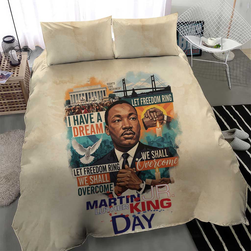 Martin Luther King MLK Bedding Set I Have a Dream Vintage Art - African Pride