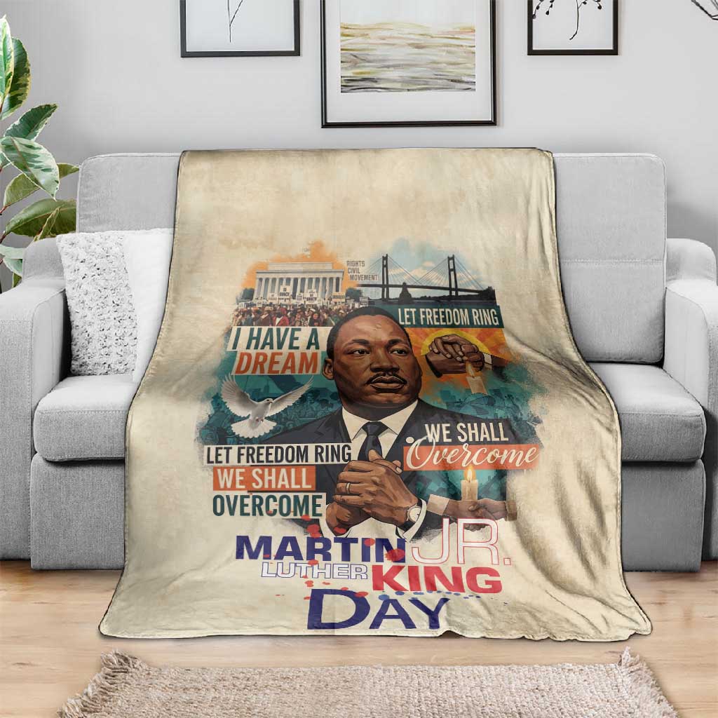 Martin Luther King MLK Blanket I Have a Dream Vintage Art - African Pride