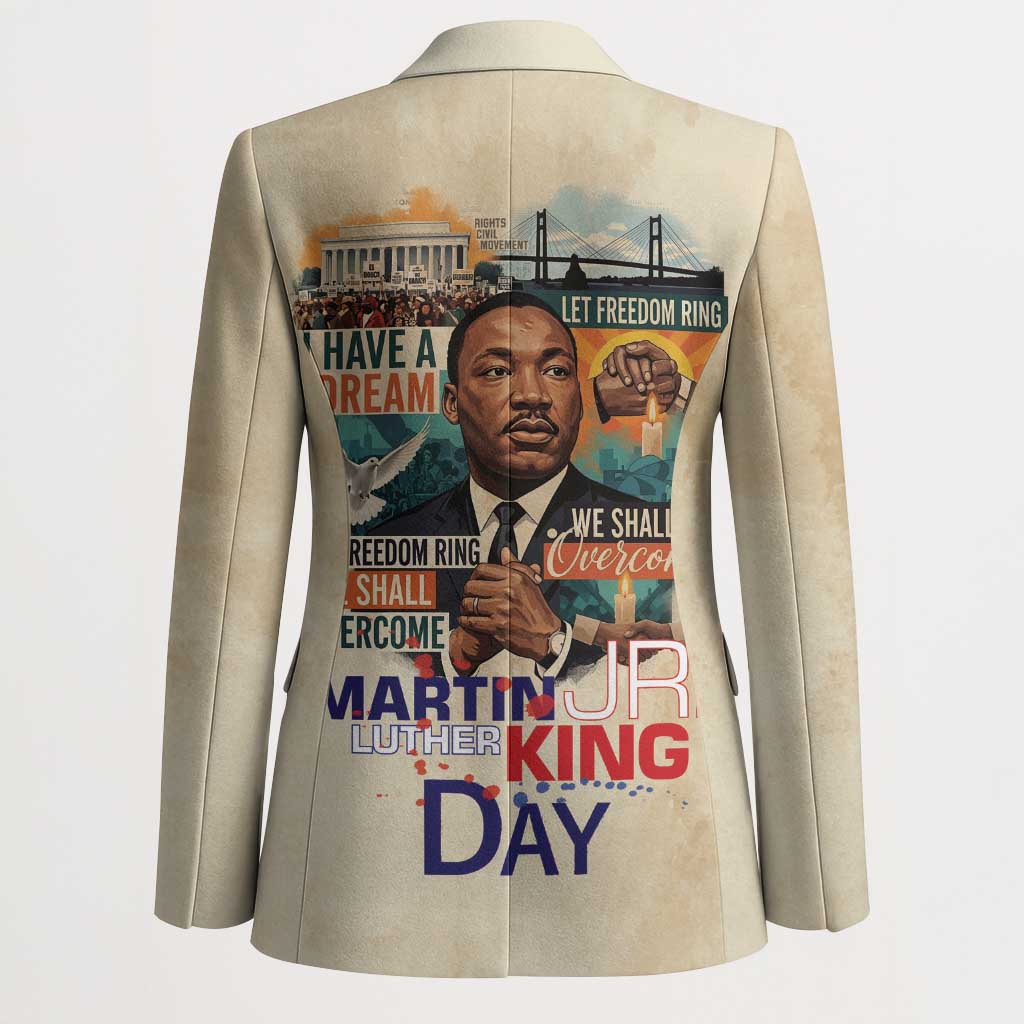 Martin Luther King MLK Blazer I Have a Dream Vintage Art - African Pride