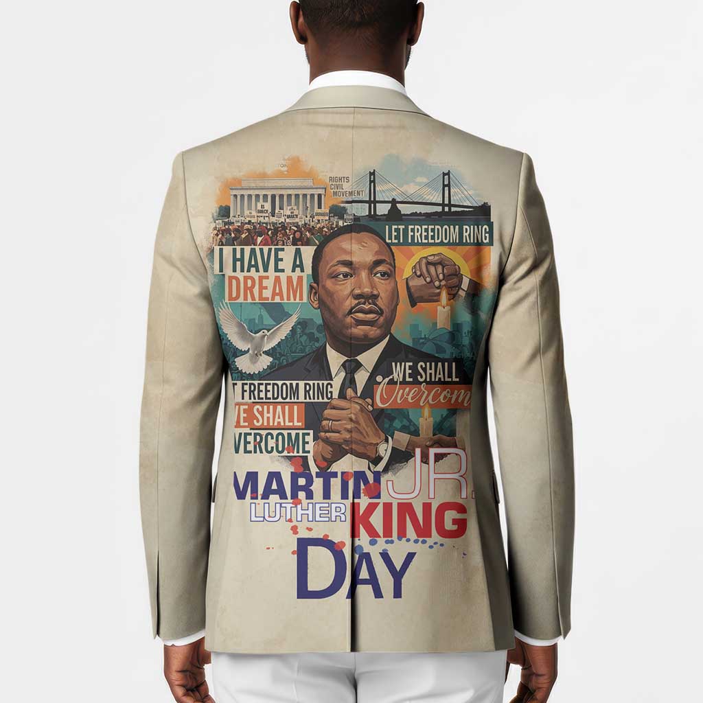 Martin Luther King MLK Blazer I Have a Dream Vintage Art - African Pride