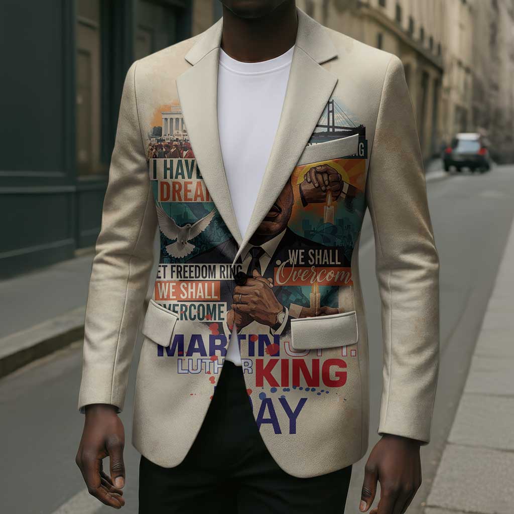 Martin Luther King MLK Blazer I Have a Dream Vintage Art - African Pride