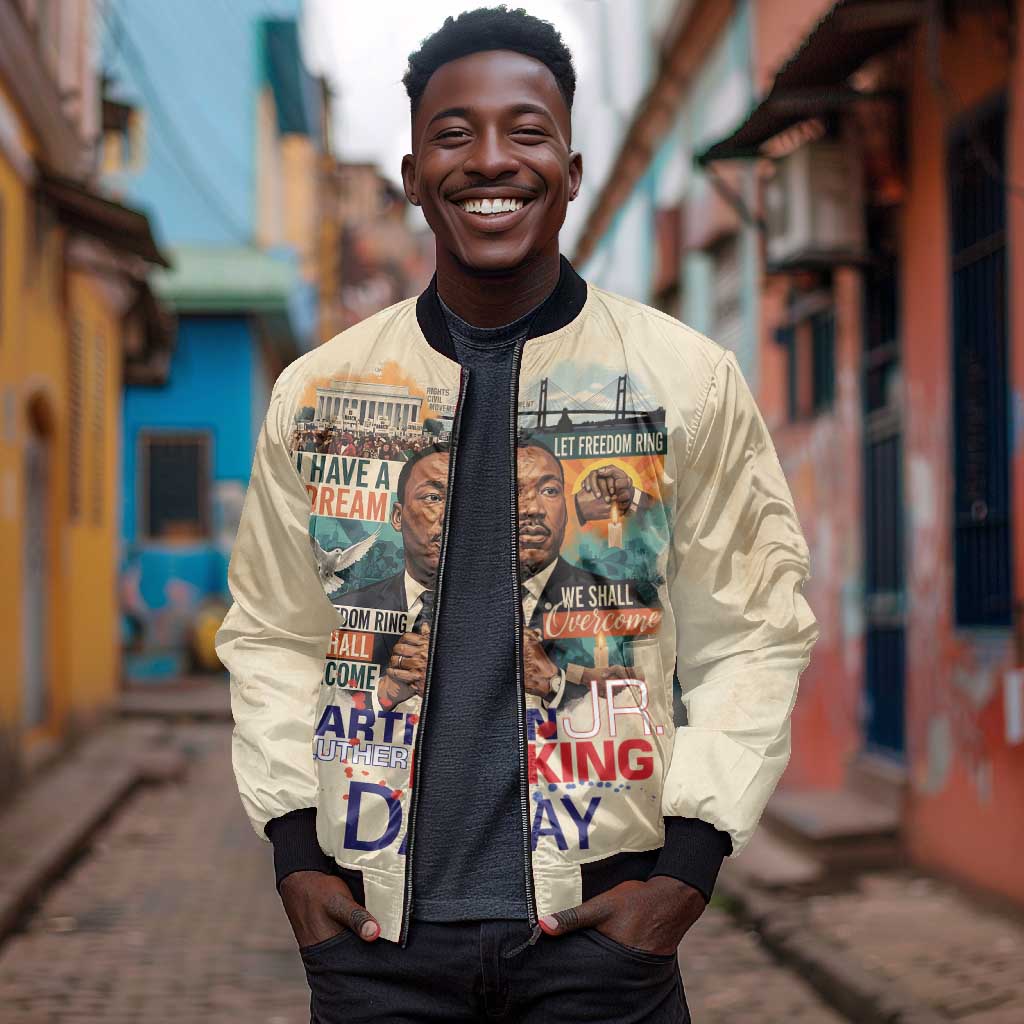 Martin Luther King MLK Bomber Jacket I Have a Dream Vintage Art - African Pride