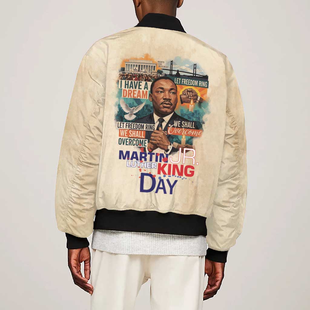Martin Luther King MLK Bomber Jacket I Have a Dream Vintage Art - African Pride