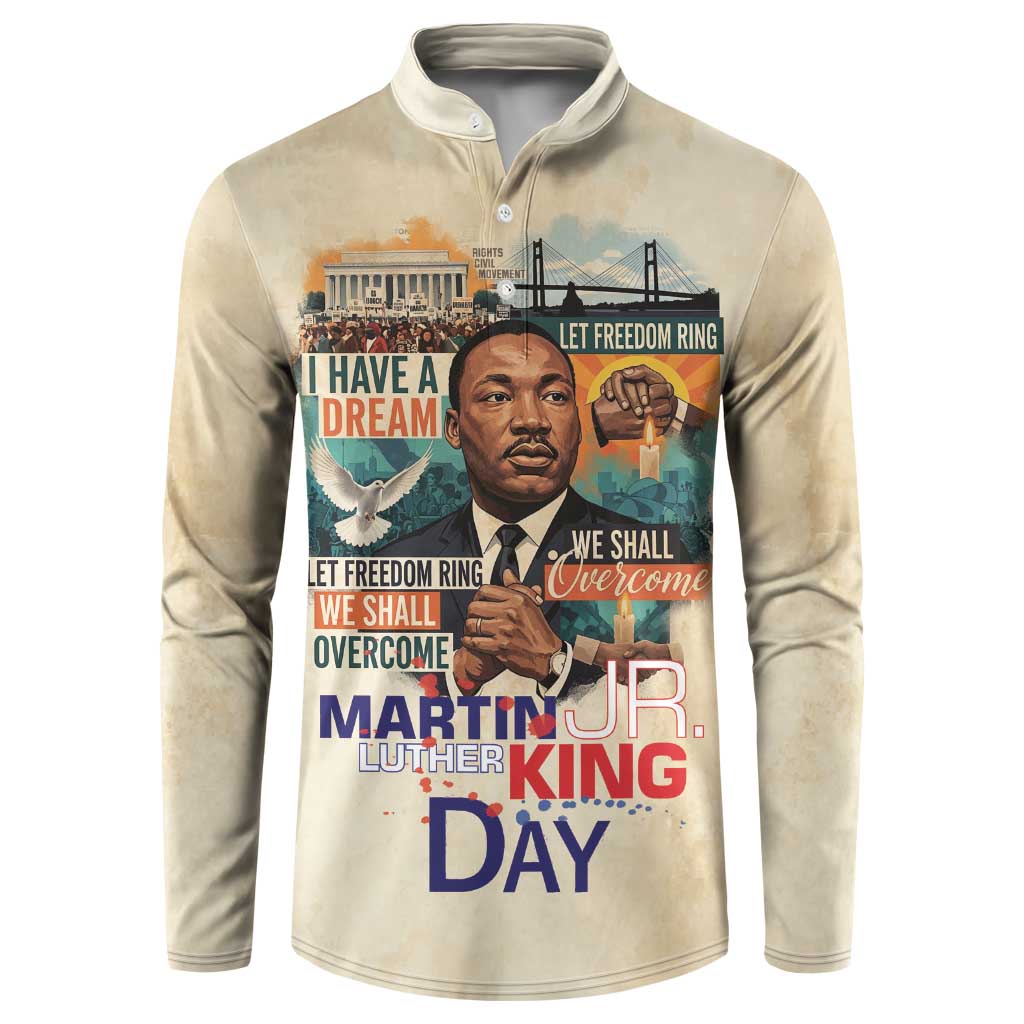 Martin Luther King MLK Button Sweatshirt I Have a Dream Vintage Art