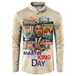 Martin Luther King MLK Button Sweatshirt I Have a Dream Vintage Art