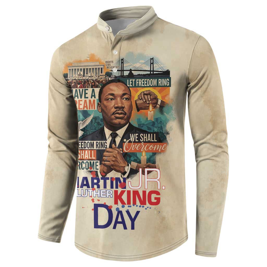 Martin Luther King MLK Button Sweatshirt I Have a Dream Vintage Art
