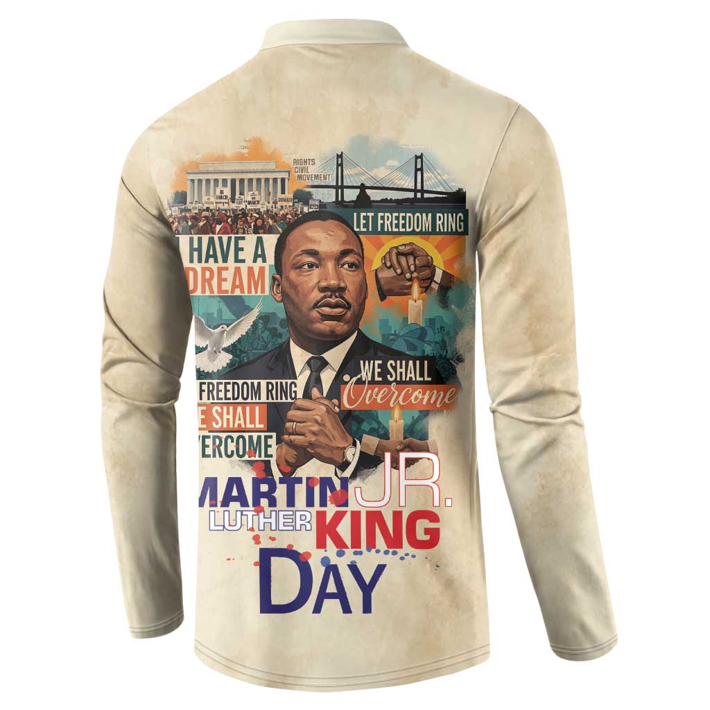 Martin Luther King MLK Button Sweatshirt I Have a Dream Vintage Art