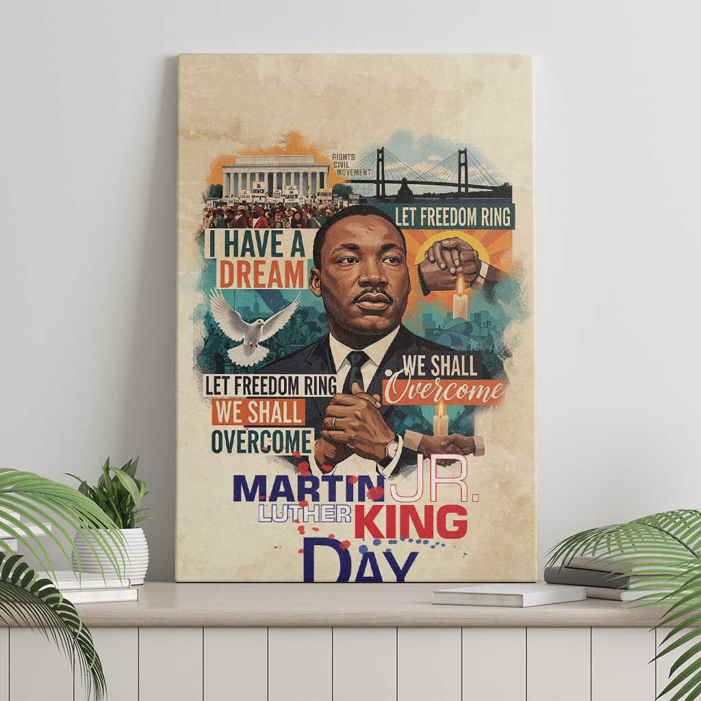 Martin Luther King MLK Canvas Wall Art I Have a Dream Vintage Art - African Pride