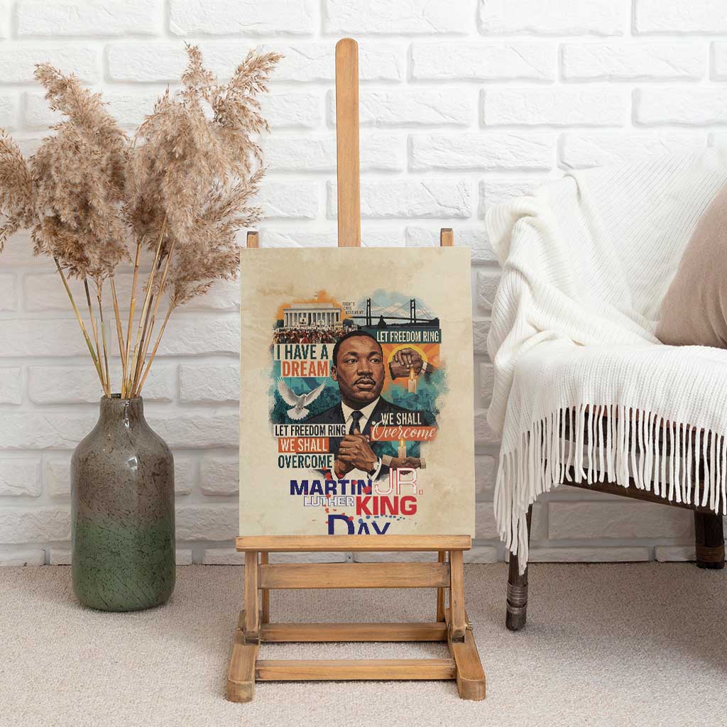 Martin Luther King MLK Canvas Wall Art I Have a Dream Vintage Art - African Pride