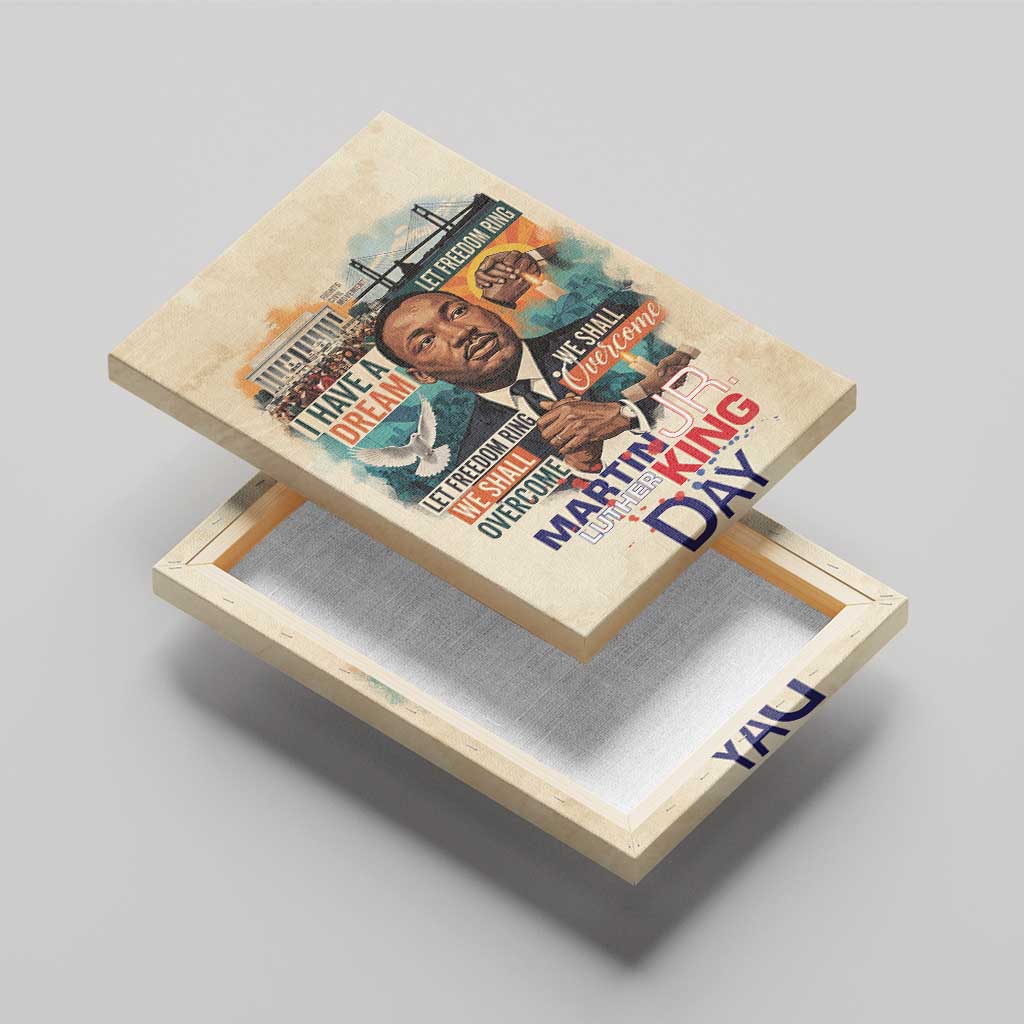 Martin Luther King MLK Canvas Wall Art I Have a Dream Vintage Art - African Pride