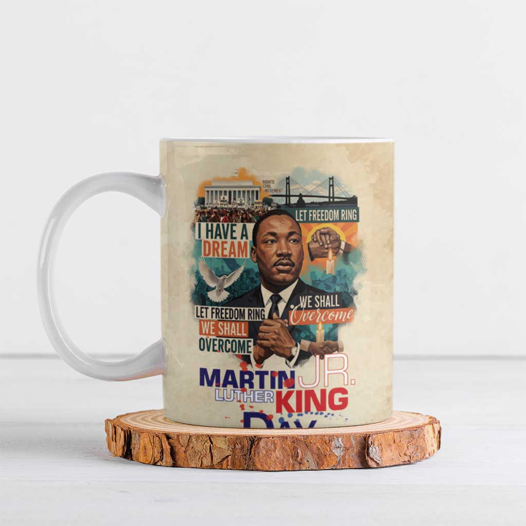 Martin Luther King MLK Ceramic Mug I Have a Dream Vintage Art - African Pride