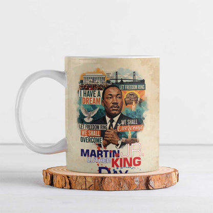 Martin Luther King MLK Ceramic Mug I Have a Dream Vintage Art - African Pride