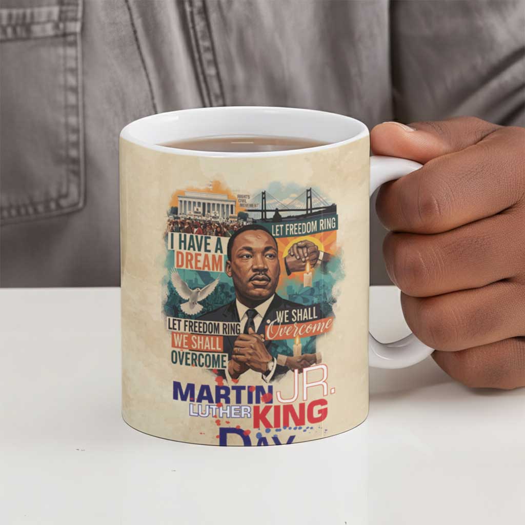 Martin Luther King MLK Ceramic Mug I Have a Dream Vintage Art - African Pride