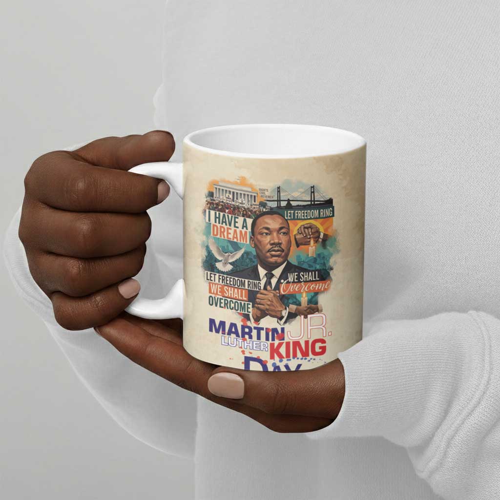 Martin Luther King MLK Ceramic Mug I Have a Dream Vintage Art - African Pride