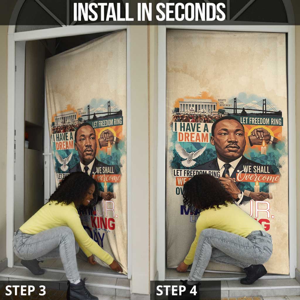 Martin Luther King MLK Door Cover I Have a Dream Vintage Art - African Pride