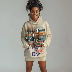 Martin Luther King MLK Hoodie Dress I Have a Dream Vintage Art - African Pride