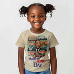 Martin Luther King MLK Kid T shirt I Have a Dream Vintage Art - African Pride