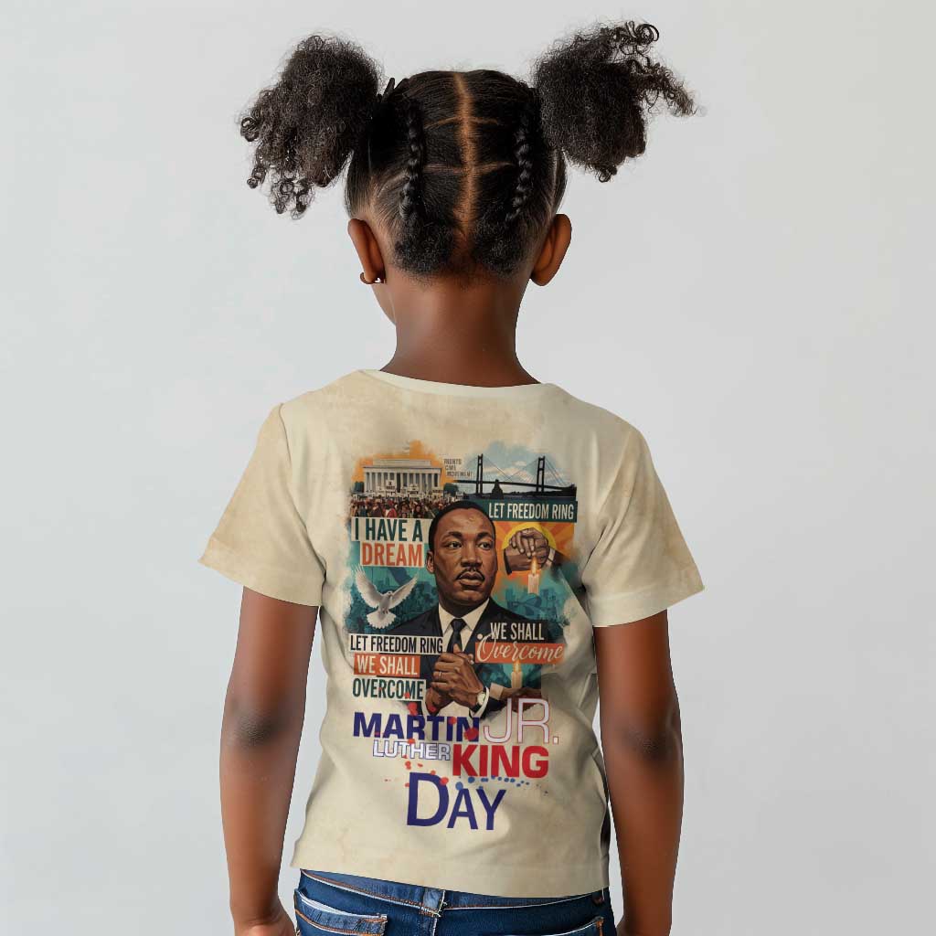 Martin Luther King MLK Kid T shirt I Have a Dream Vintage Art - African Pride