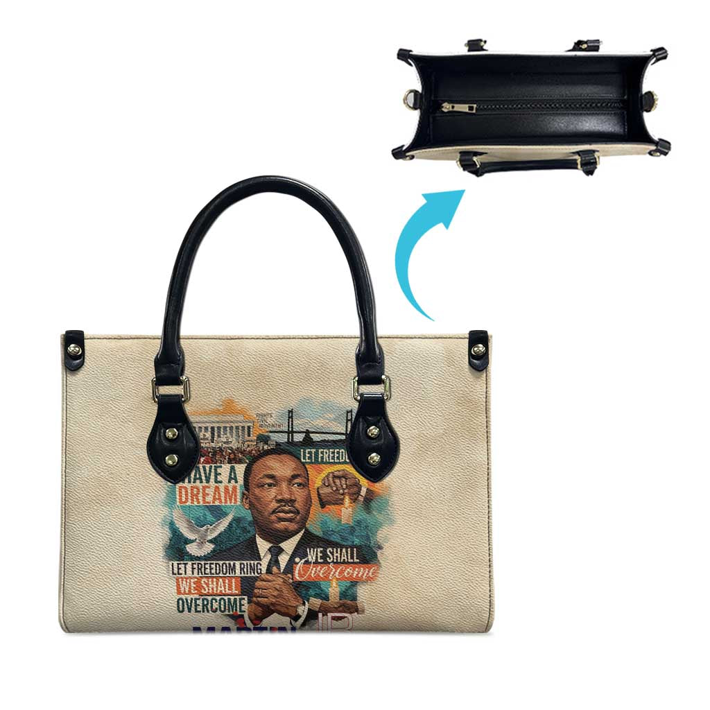 Martin Luther King MLK Leather Bag I Have a Dream Vintage Art - African Pride
