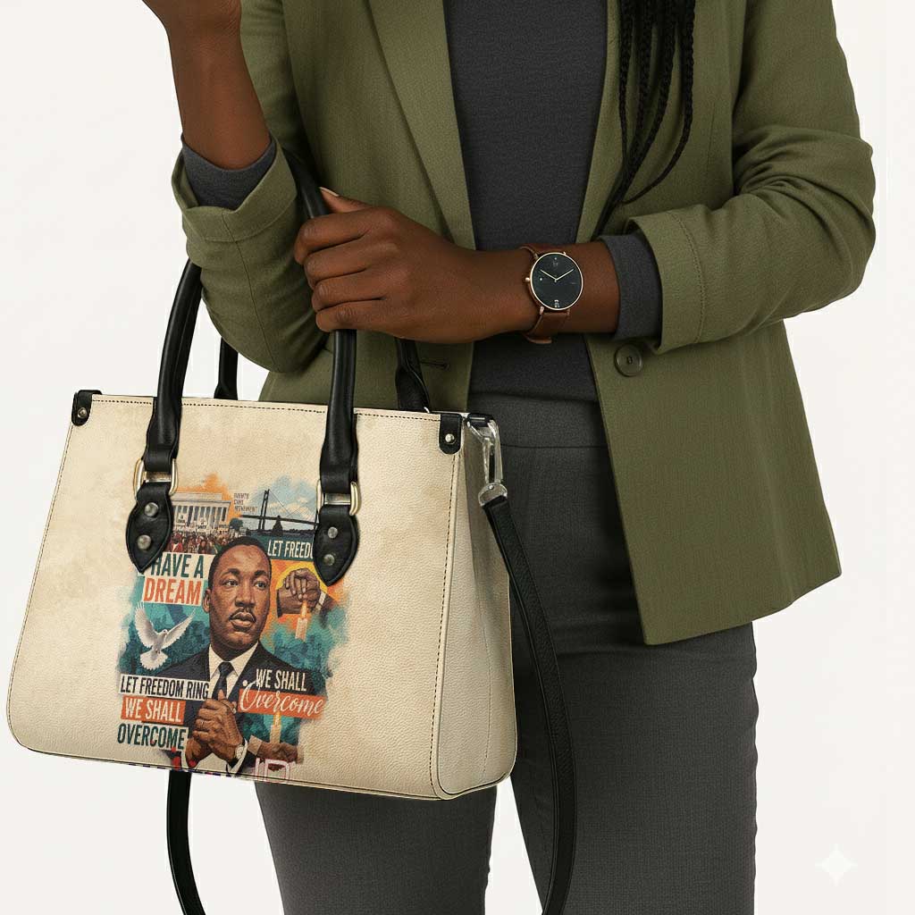 Martin Luther King MLK Leather Bag I Have a Dream Vintage Art - African Pride