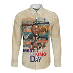 Martin Luther King MLK Long Sleeve Button Shirt I Have a Dream Vintage Art - African Pride
