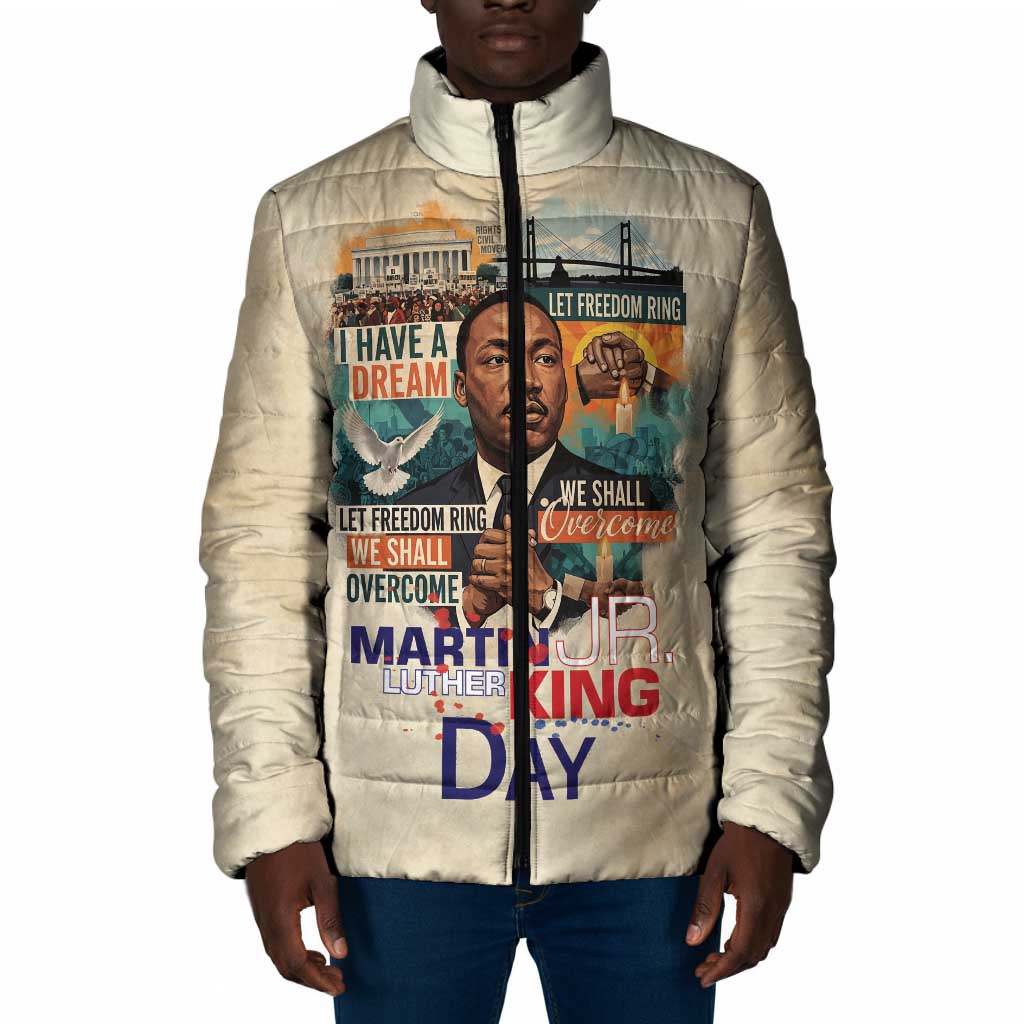 Martin Luther King MLK Padded Jacket I Have a Dream Vintage Art - African Pride