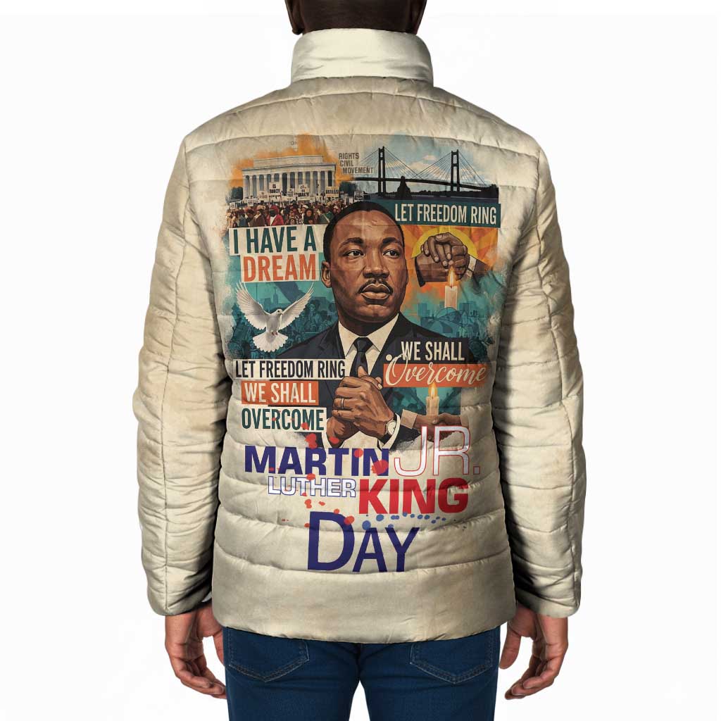 Martin Luther King MLK Padded Jacket I Have a Dream Vintage Art - African Pride