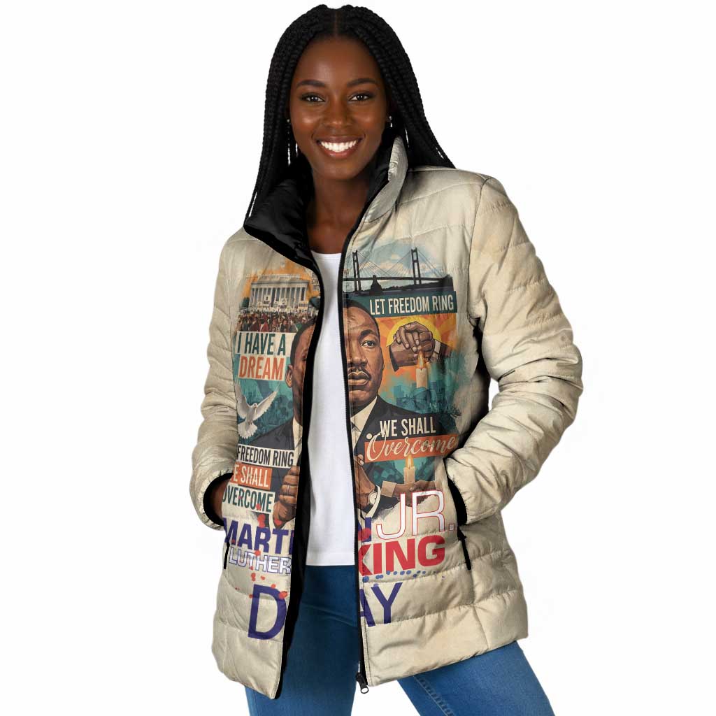 Martin Luther King MLK Padded Jacket I Have a Dream Vintage Art - African Pride