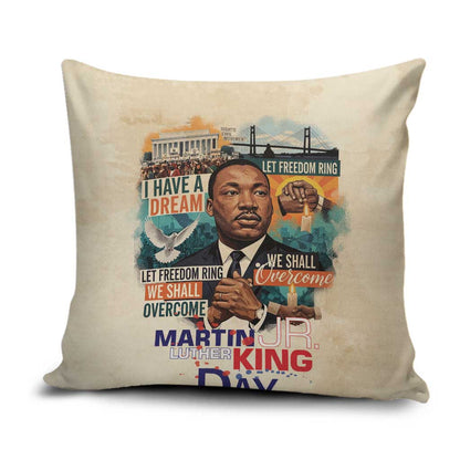 Martin Luther King MLK Pillow Cover I Have a Dream Vintage Art - African Pride