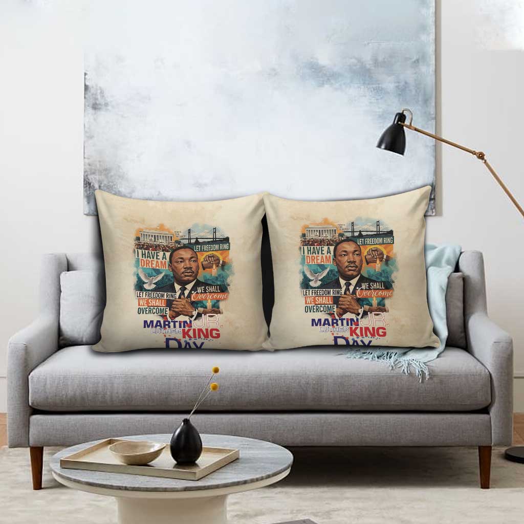 Martin Luther King MLK Pillow Cover I Have a Dream Vintage Art - African Pride