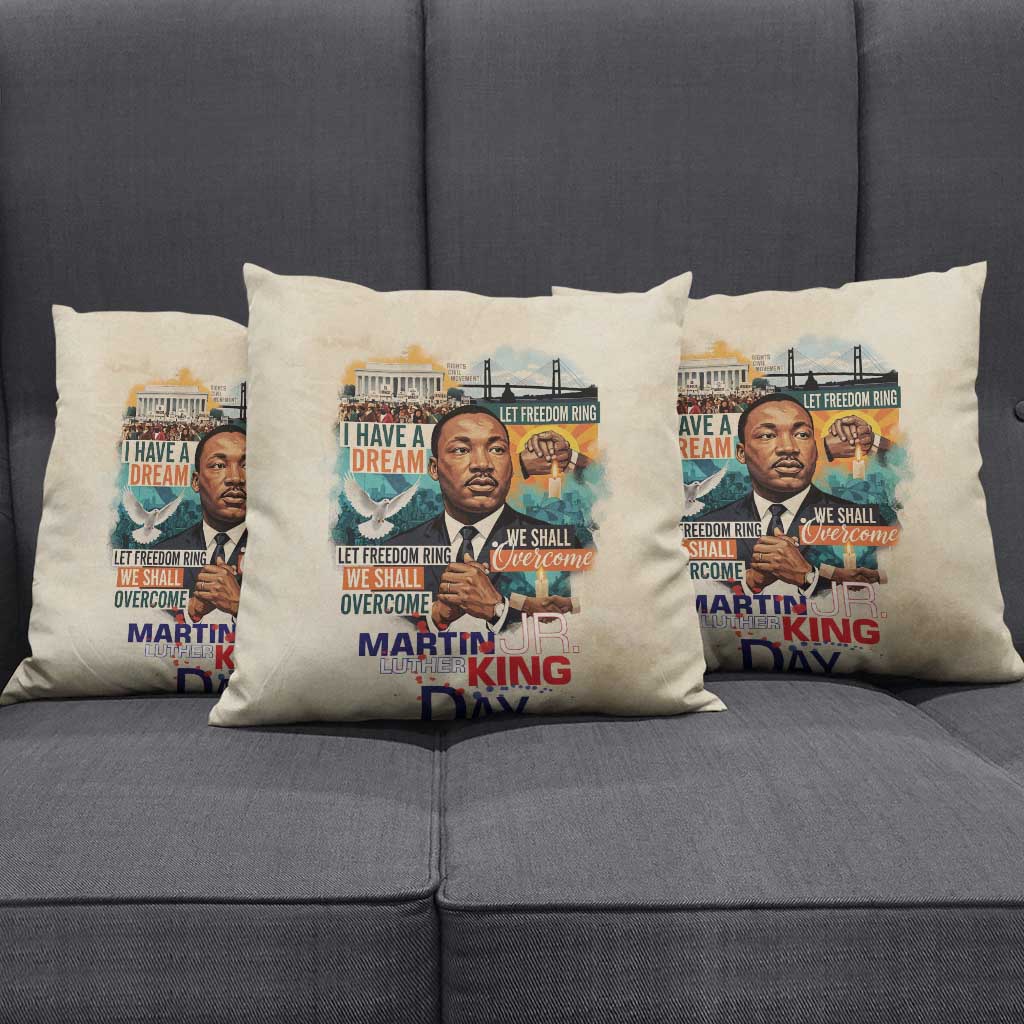 Martin Luther King MLK Pillow Cover I Have a Dream Vintage Art - African Pride