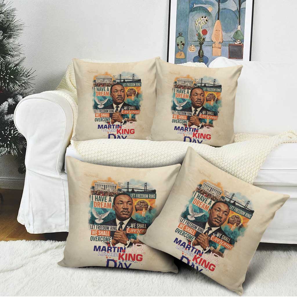 Martin Luther King MLK Pillow Cover I Have a Dream Vintage Art - African Pride