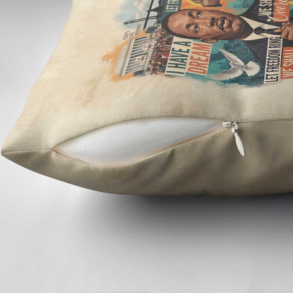 Martin Luther King MLK Pillow Cover I Have a Dream Vintage Art - African Pride