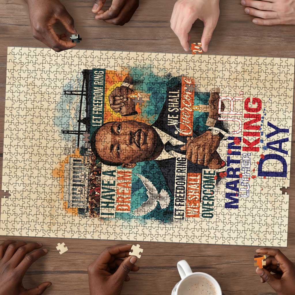Martin Luther King MLK Puzzle I Have a Dream Vintage Art - African Pride