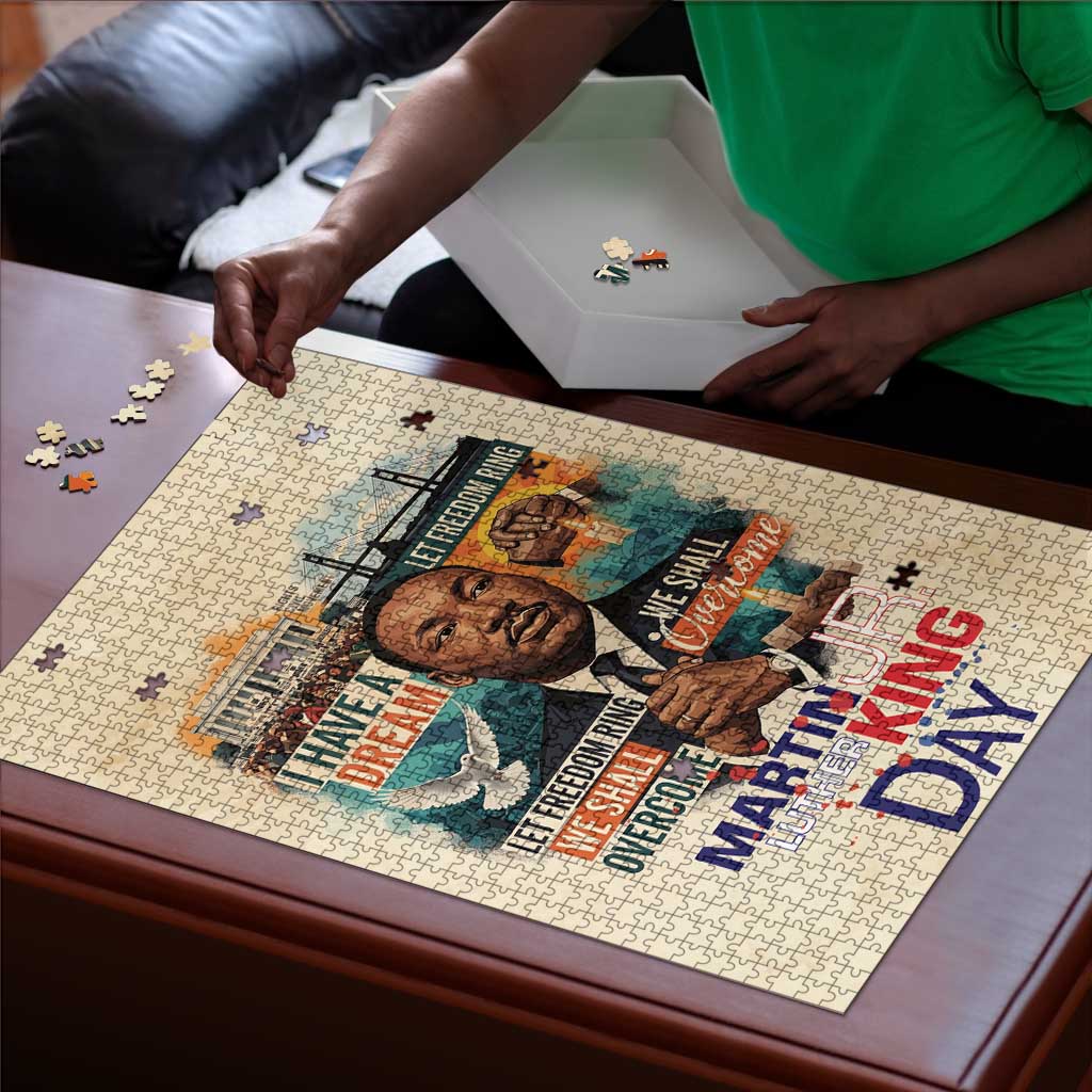 Martin Luther King MLK Puzzle I Have a Dream Vintage Art - African Pride