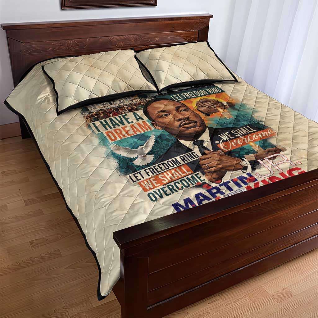 Martin Luther King MLK Quilt Bed Set I Have a Dream Vintage Art - African Pride