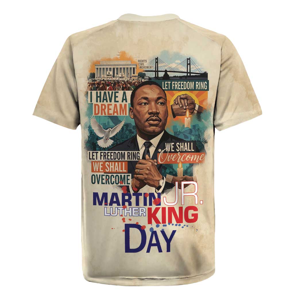 Martin Luther King MLK Rugby Jersey I Have a Dream Vintage Art - African Pride