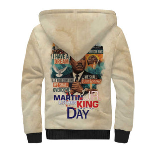 Martin Luther King MLK Sherpa Hoodie I Have a Dream Vintage Art - African Pride