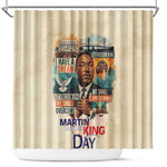 Martin Luther King MLK Shower Curtain I Have a Dream Vintage Art - African Pride