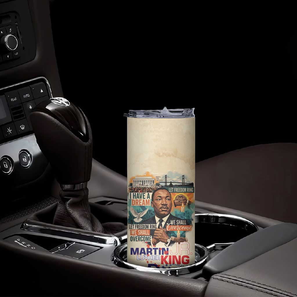 Martin Luther King MLK Skinny Tumbler I Have a Dream Vintage Art - African Pride