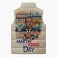 Martin Luther King MLK Sleeveless Puffer Jacket I Have a Dream Vintage Art - African Pride