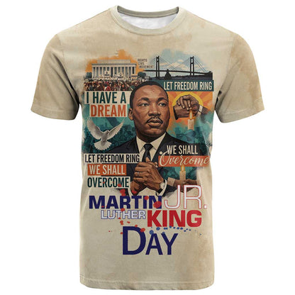 Martin Luther King MLK T shirt I Have a Dream Vintage Art - African Pride