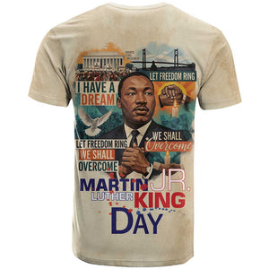 Martin Luther King MLK T shirt I Have a Dream Vintage Art - African Pride